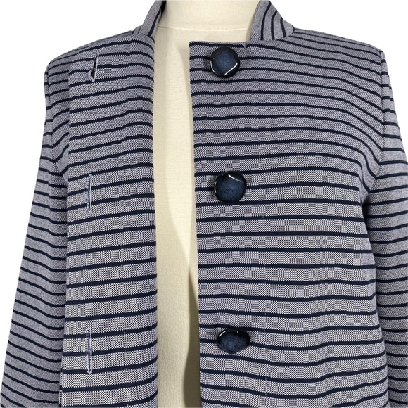 CABI Striped Dappled Stripe Car Coat Small - Picture 5 of 7
